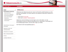 Tablet Screenshot of hebammensuche.de